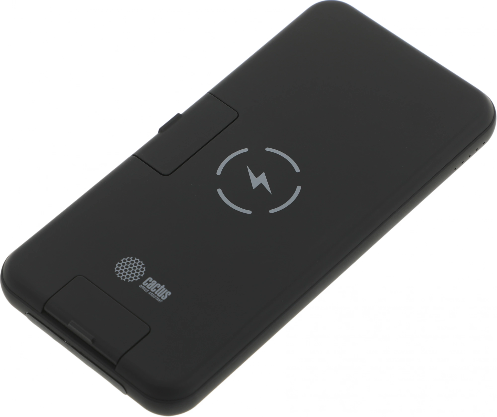 Мобильный аккумулятор Cactus CS-PBFSQT-10000 Li-Pol 10000mAh 3A+3A черный 1xUSB беспроводная зарядка Мобильный аккумулятор Cactus CS-PBFSQT-10000 Li-Pol 10000mAh 3A+3A черный 1xUSB беспроводная зарядка