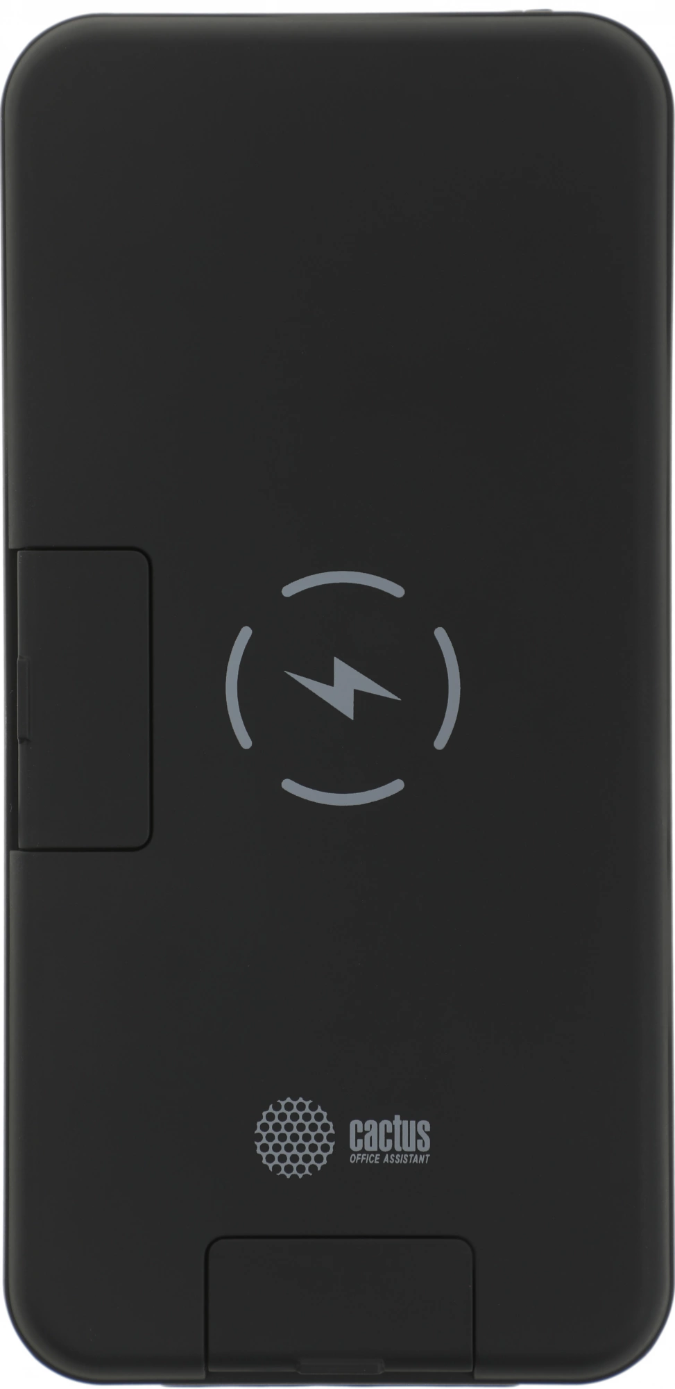 Мобильный аккумулятор Cactus CS-PBFSQT-10000 Li-Pol 10000mAh 3A+3A черный 1xUSB беспроводная зарядка Мобильный аккумулятор Cactus CS-PBFSQT-10000 Li-Pol 10000mAh 3A+3A черный 1xUSB беспроводная зарядка