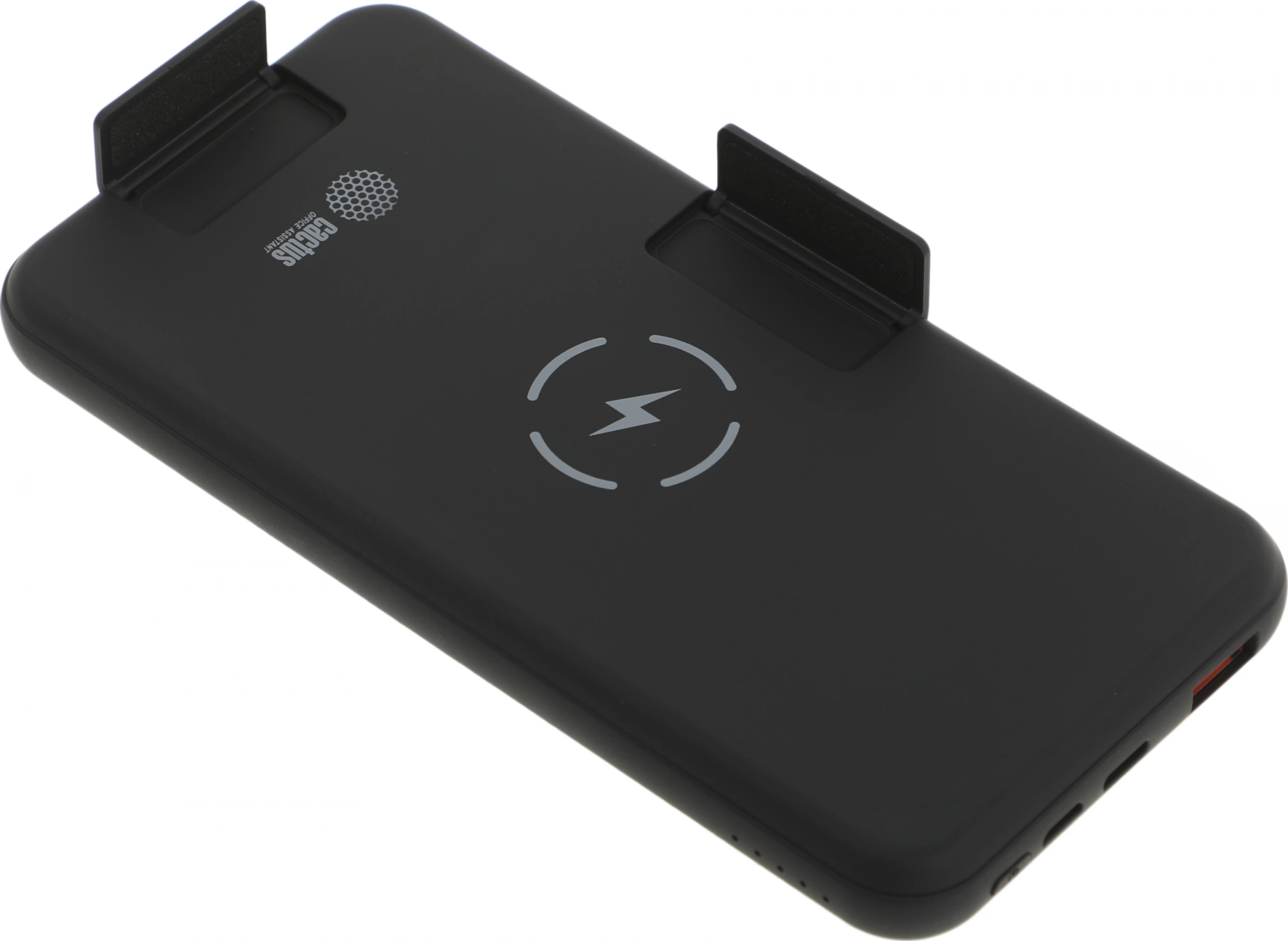 Мобильный аккумулятор Cactus CS-PBFSQT-10000 Li-Pol 10000mAh 3A+3A черный 1xUSB беспроводная зарядка Мобильный аккумулятор Cactus CS-PBFSQT-10000 Li-Pol 10000mAh 3A+3A черный 1xUSB беспроводная зарядка