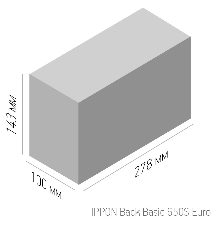 Ippon Back Basic 650S Euro {1373874} Ippon Back Basic 650S Euro {1373874}