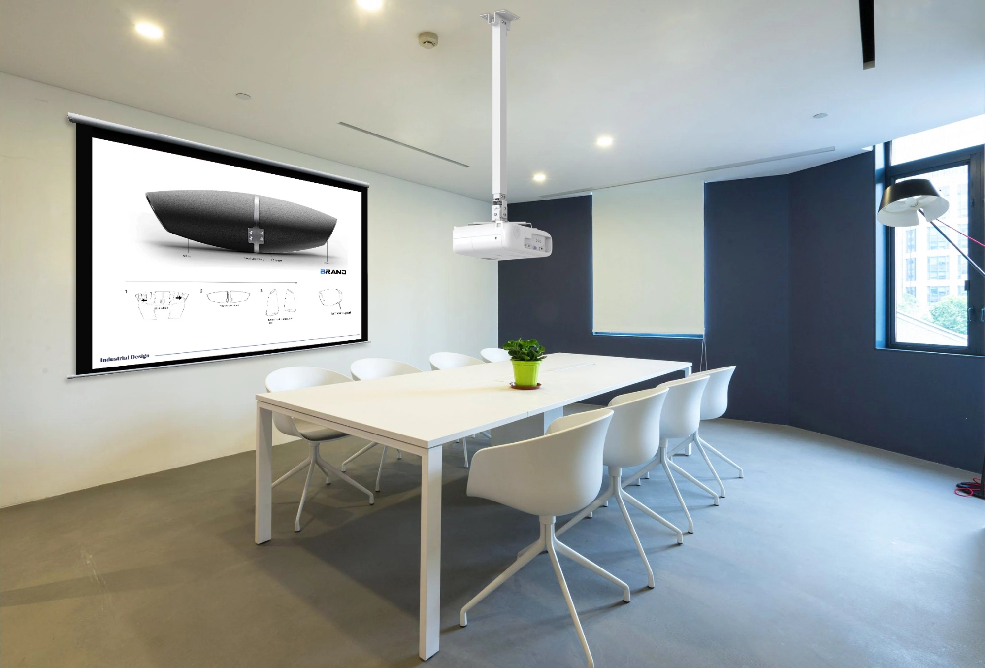 Cactus CS-VM-PRE03-WT белый макс.23кг настенный и потолочный поворот и наклон