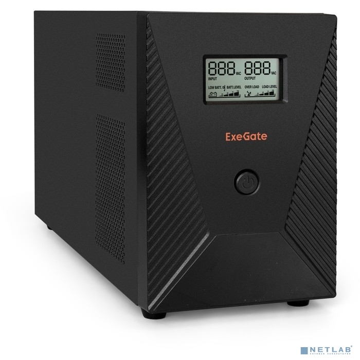 EXEGATE EP287660RUS ИБП SpecialPro Smart LLB-3000.LCD.AVR.EURO.RJ.USB &lt;3000VA/1800W, LCD, AVR,4евро,RJ45/11,USB&gt;