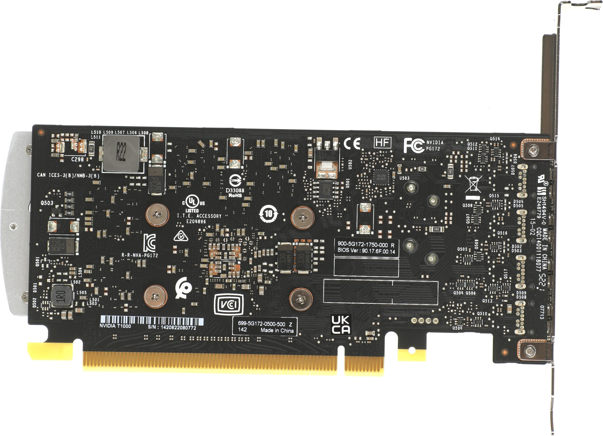 PNY Quadro T1000 (VCNT1000-SB) 4GB GDDR6 128bit 4*mDP RTL