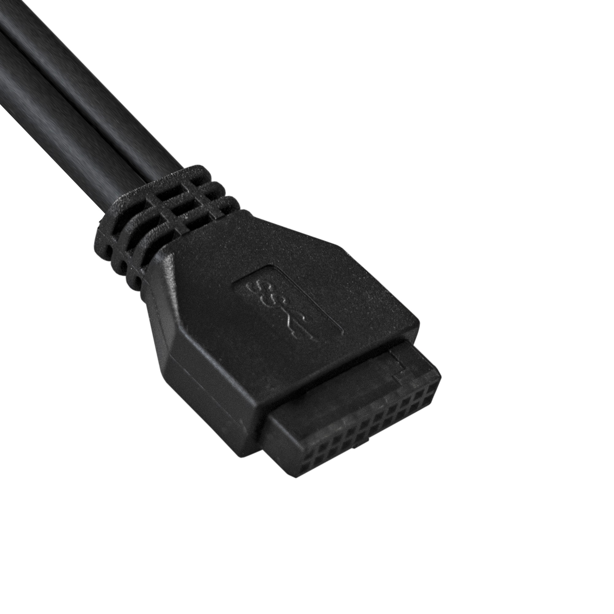 Exegate EX289289RUS Планка USB на переднюю панель ExeGate U5H-615, 5,25&quot;, 2*USB3.0, черная, металл, подсоед. к MB