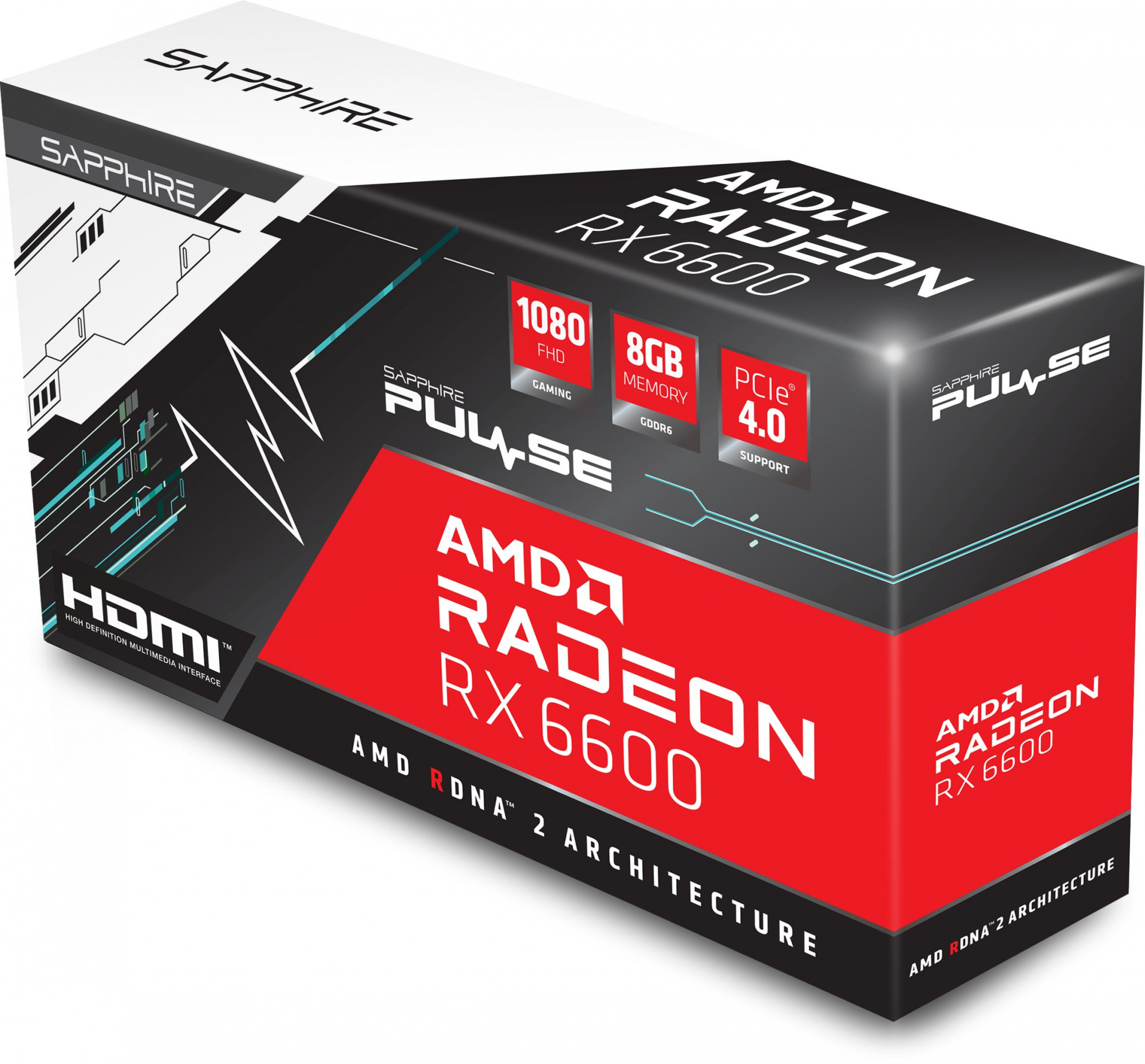 Sapphire RX 6600 Gaming AMD RX6600 8192Mb 128 GDDR6 2428/16000/HDM  [11310-01-20G] RTL