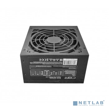 Блок питания CBR ATX 500W, 12cm fan, 20+4pin/1*4+4pin/1*6+2pin/2*IDE/4*SATA, кабель питания 1.2м, черный [PSU-ATX500-12EC] OEM