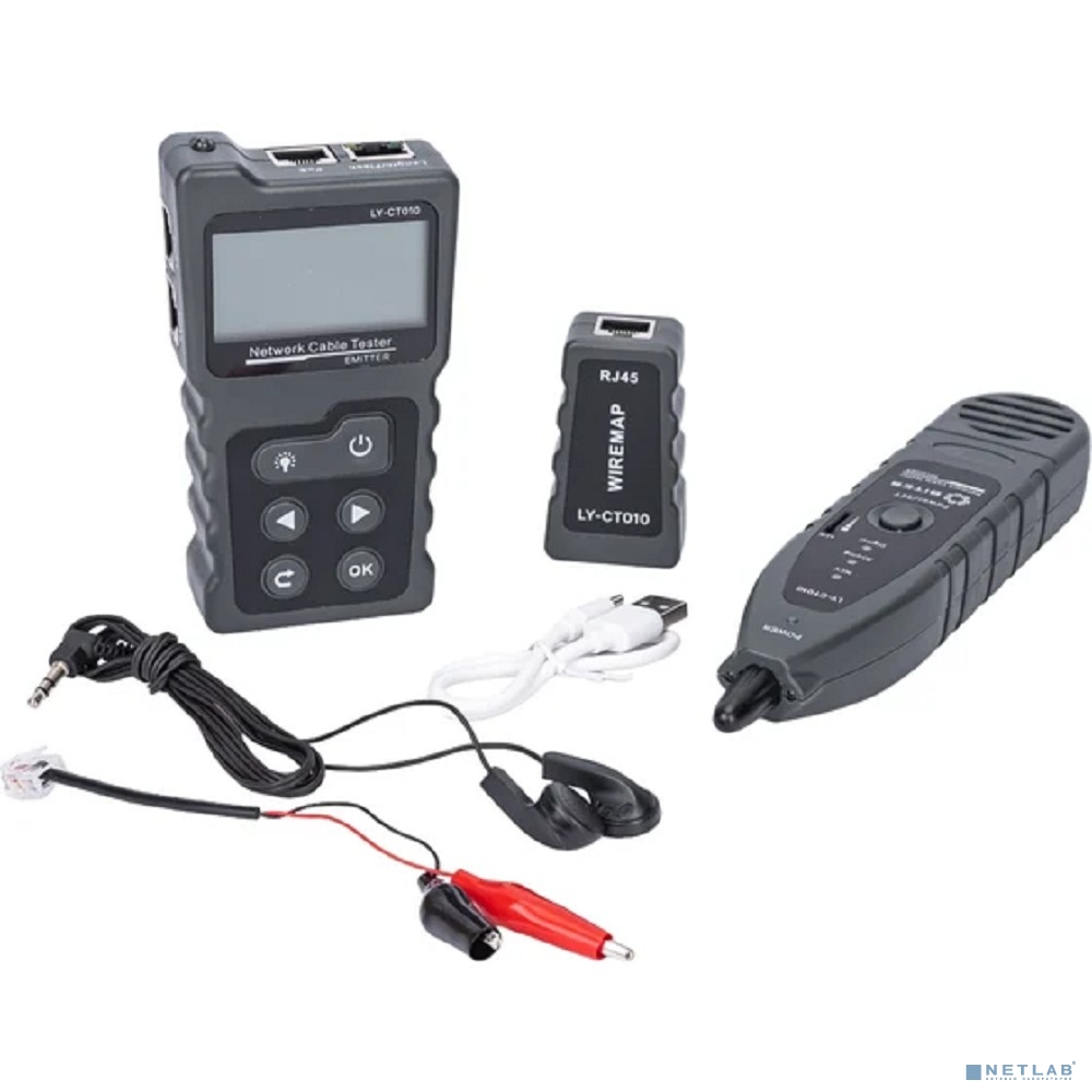 5bites Тестер кабеля LY-CT010 UTP / STP / TEL / POE / TDR / FLASH