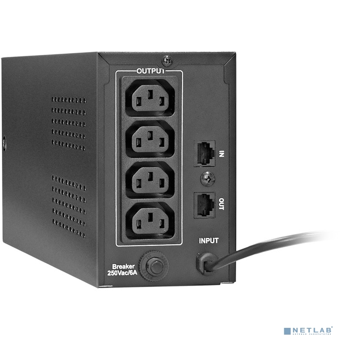 Exegate EP285477RUS ИБП ExeGate Power Smart ULB-850.LCD.AVR.C13.RJ <850VA/480W, LCD, AVR, 4*IEC-C13, RJ45/11, Black>