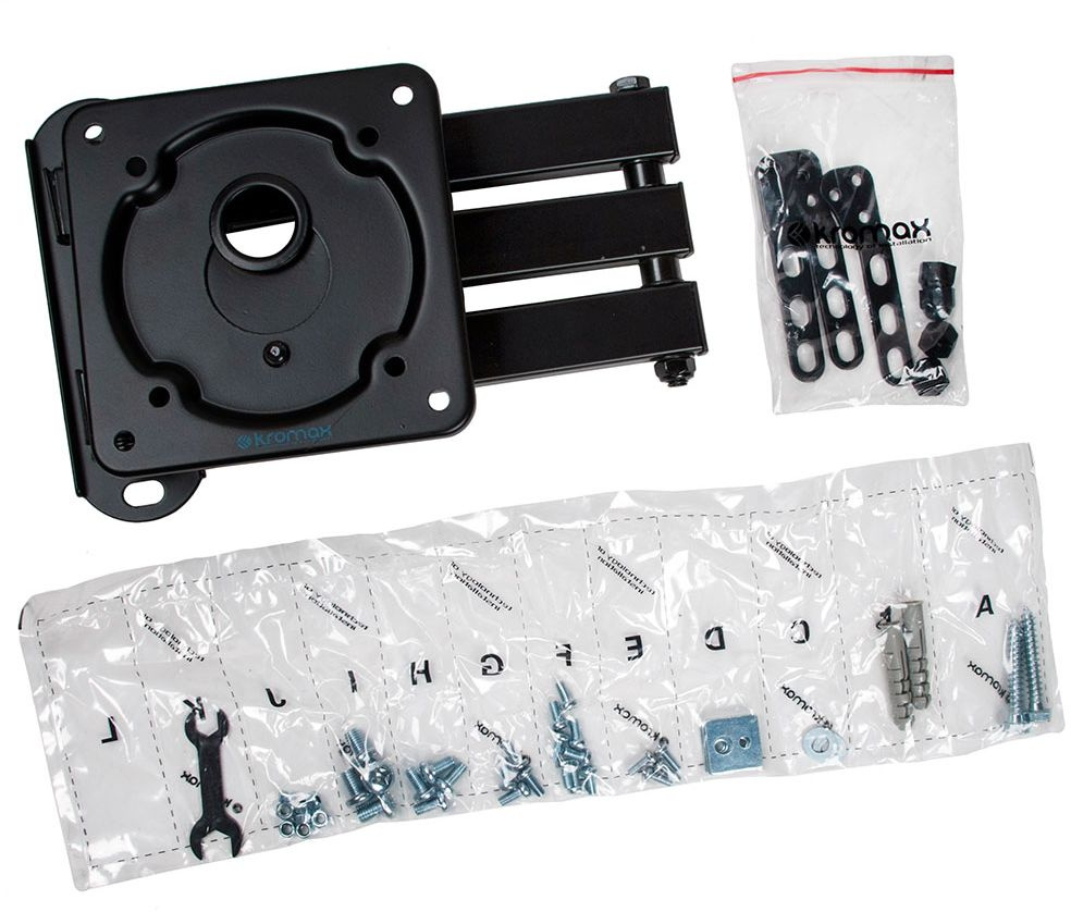 Kromax DIX-14 черный 15"-42" макс.20кг настенный поворотно-выдвижной и наклонный