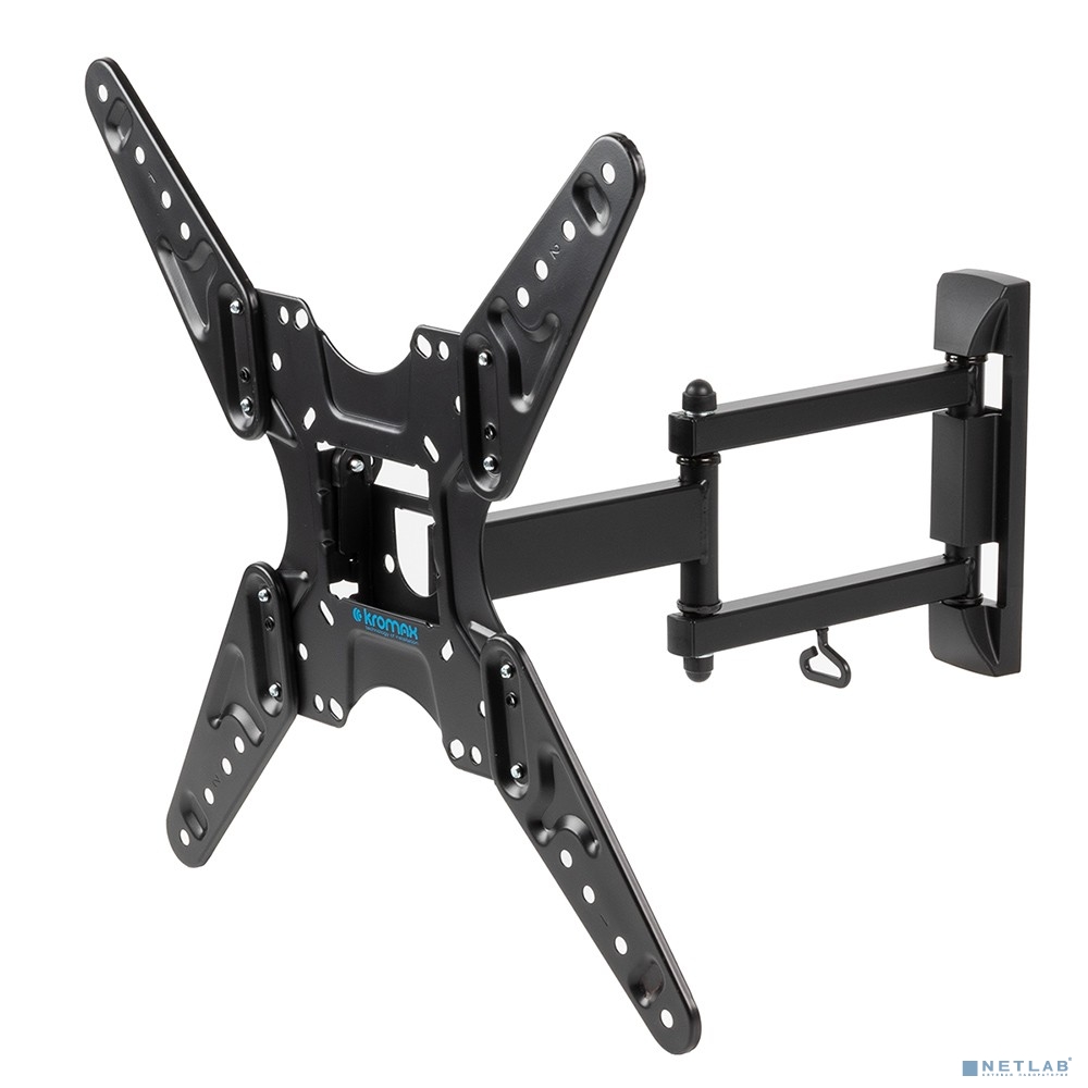 Kromax OPTIMA-414 черный 20"-55" макс.30кг настенный поворотно-выдвижной и наклонный