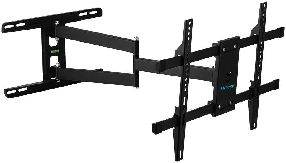 Kromax DIX-20 черный 22"-65" макс.45кг настенный поворотно-выдвижной и наклонный