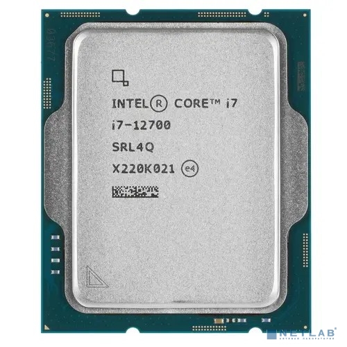 CPU Intel Core i7-12700 Alder Lake OEM {2.1 ГГц/ 4.8 ГГц в режиме Turbo, 25MB, Intel UHD Graphics 770, LGA1700}