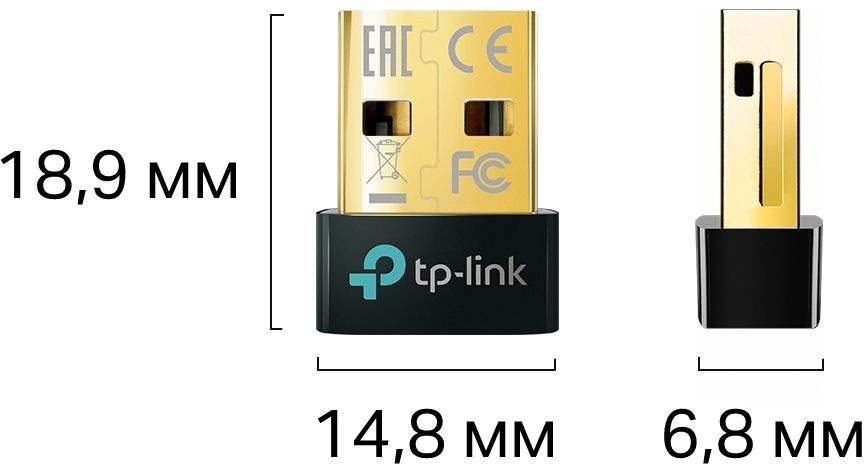 TP-Link UB5A Сверхкомпактный USB-адаптер Bluetooth 5.0