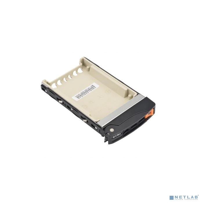 Supermicro MCP-220-00121-0B Панель лицевая Black gen-3 2.5 NVMe drive tray, Orange tab with lock Supermicro MCP-220-00121-0B Панель лицевая Black gen-3 2.5 NVMe drive tray, Orange tab with lock