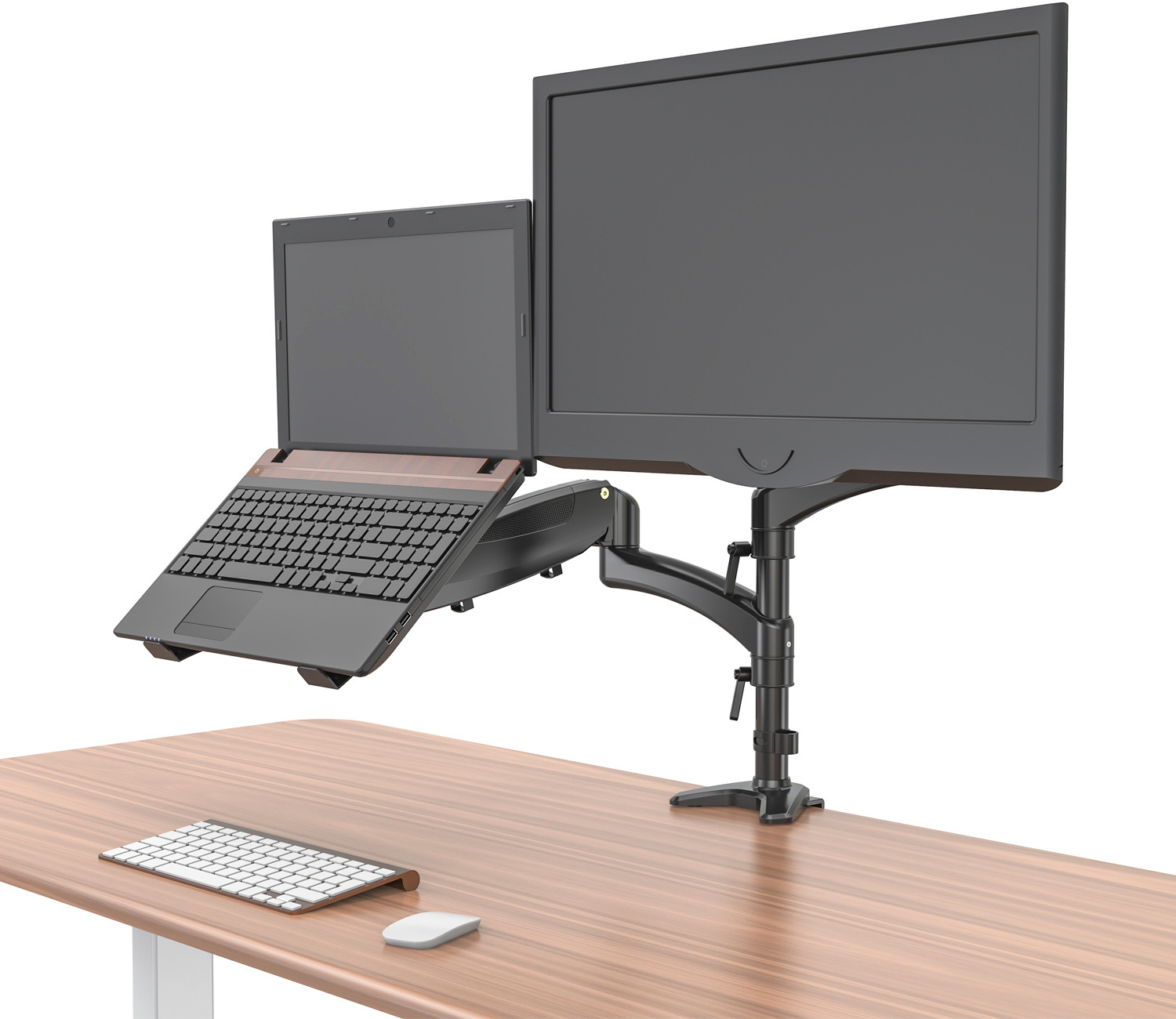 Cactus CS-VM-LH08-BK черный 13"-27" макс.8кг настольный поворот и наклон