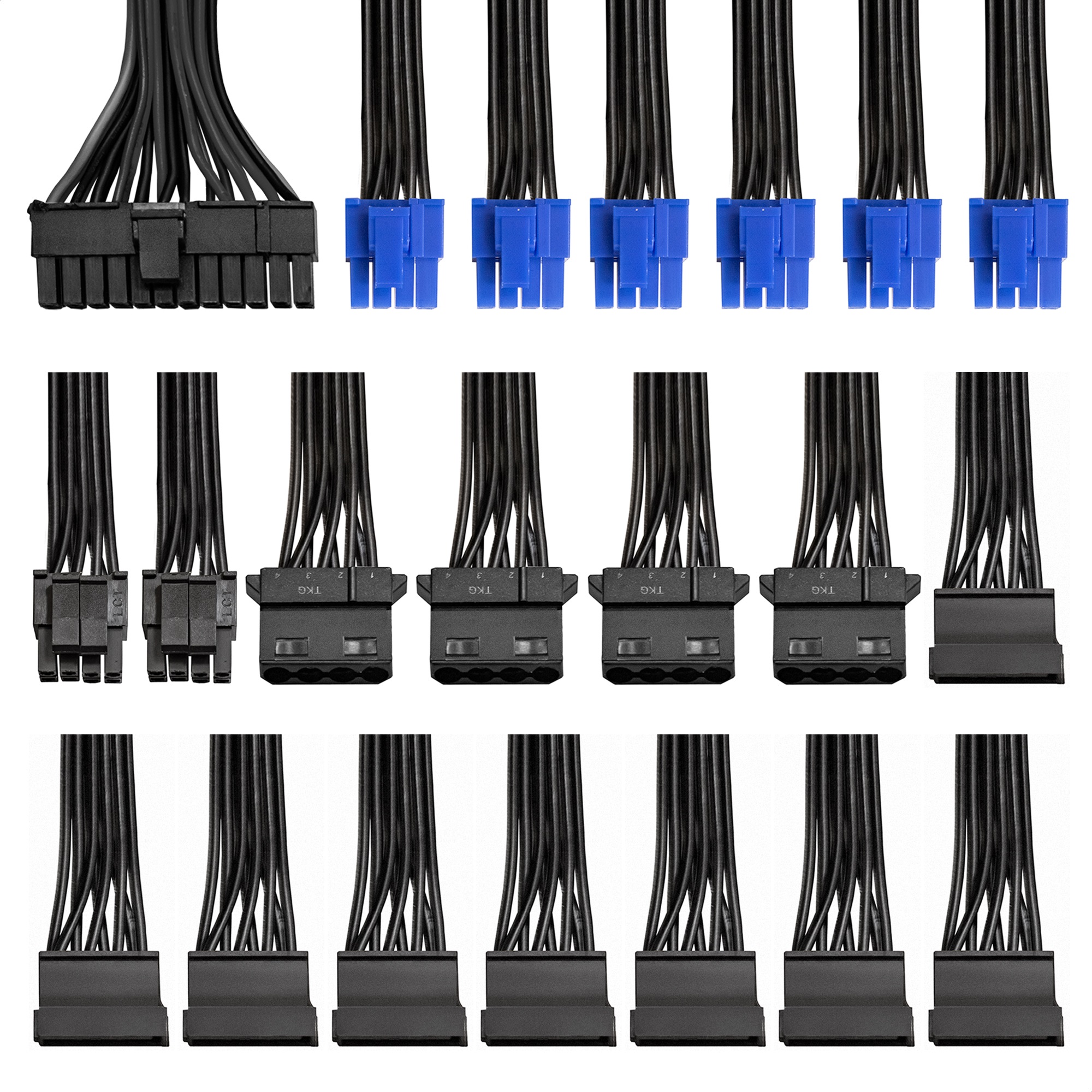 Exegate EX292214RUS Серверный БП 1000W ExeGate ServerPRO-1000RADS (ATX, for 3U+ cases, APFC, КПД 82% (80 PLUS), 14cm fan, 24pin, 2(4+4)pin, PCIe, 5xSATA, 4xIDE, Cable Management, black)