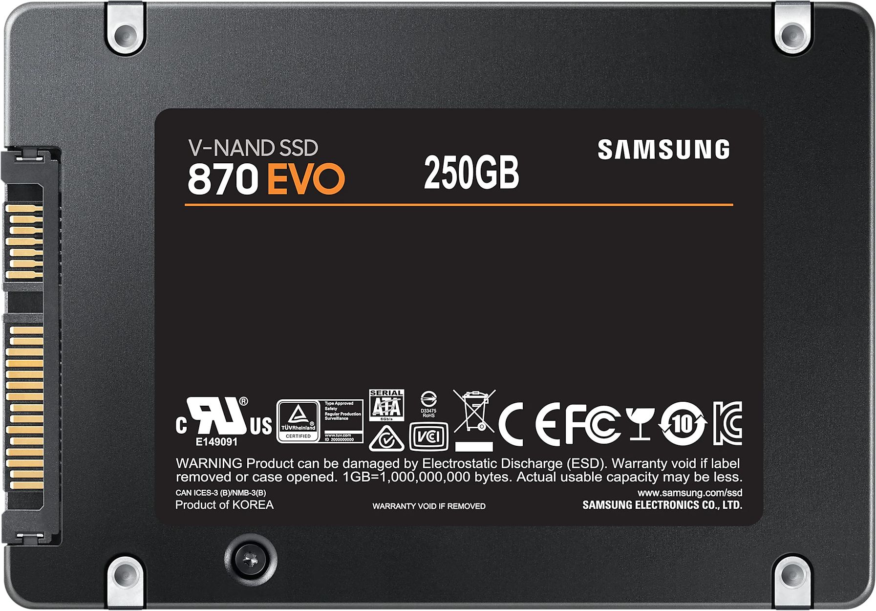 Samsung SSD 250Gb 870 EVO MZ-77E250B/EU