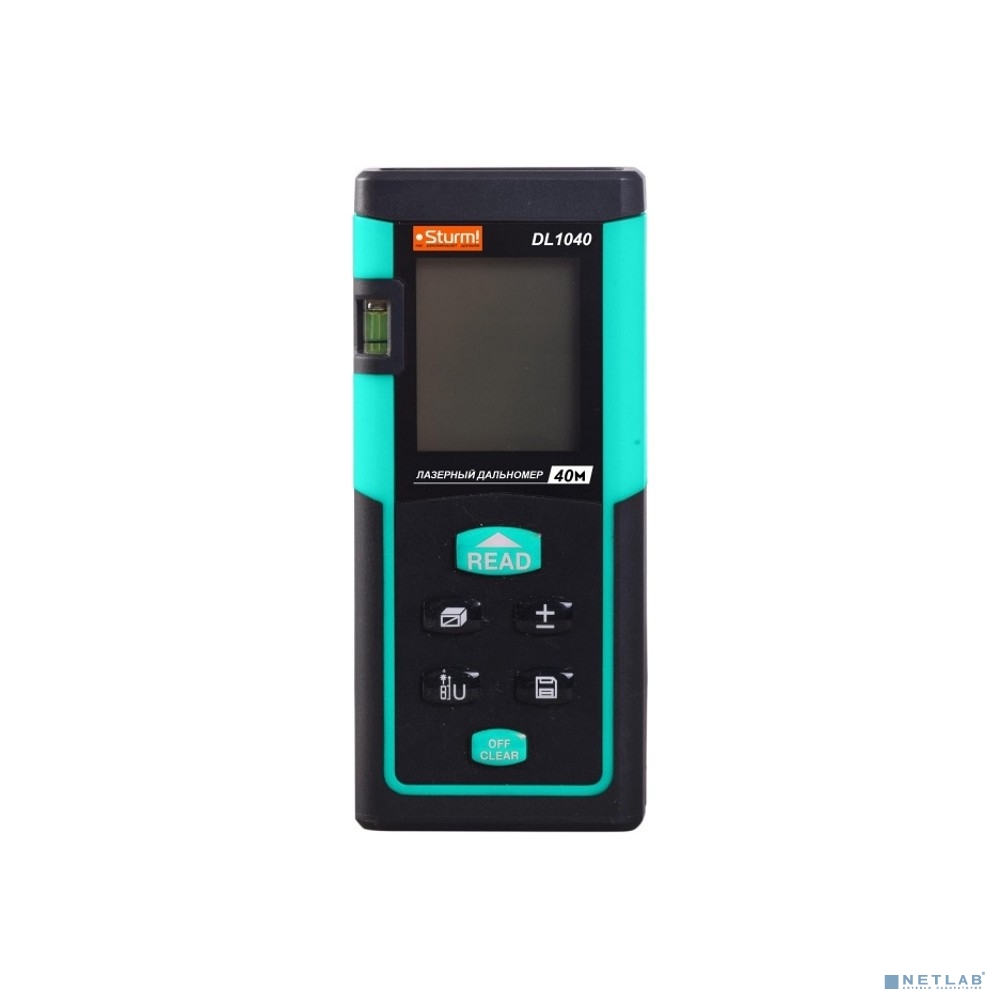 Sturm! DL1040 Дальномер лазерный 0,05-40м, LCD дисплей, встроенный уровень, чехол, Sturm! [DL1040]