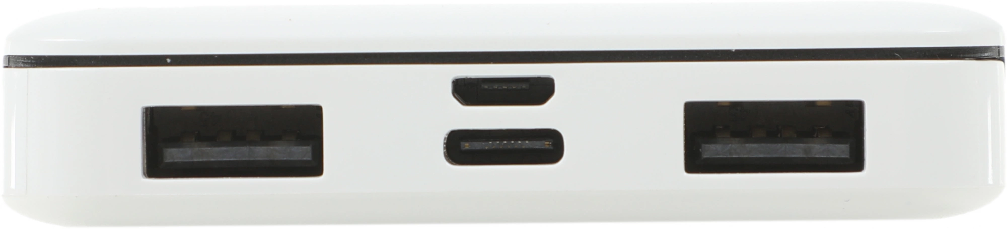 Мобильный аккумулятор Cactus CS-PBFSKT-10000 10000mAh 2.1A 2xUSB белый Мобильный аккумулятор Cactus CS-PBFSKT-10000 10000mAh 2.1A 2xUSB белый