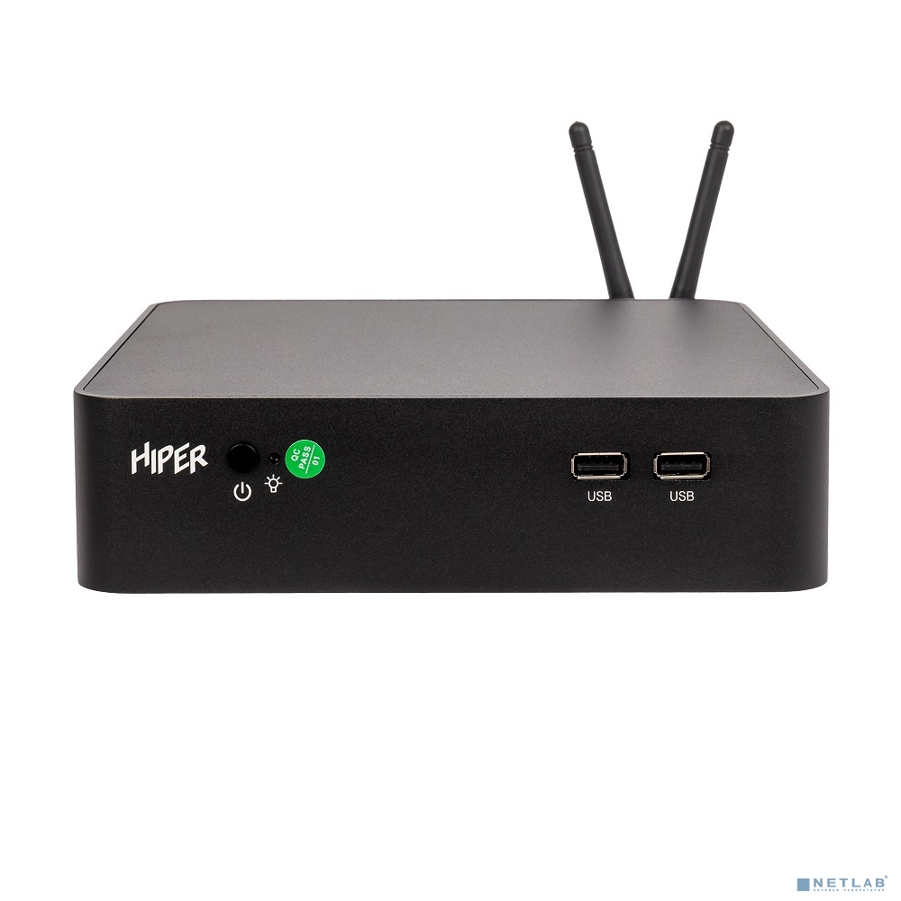 Hiper 61GFBDT1QG Мини ПК HIPER M8 (G6405/noSSD/noRAM/DOS)