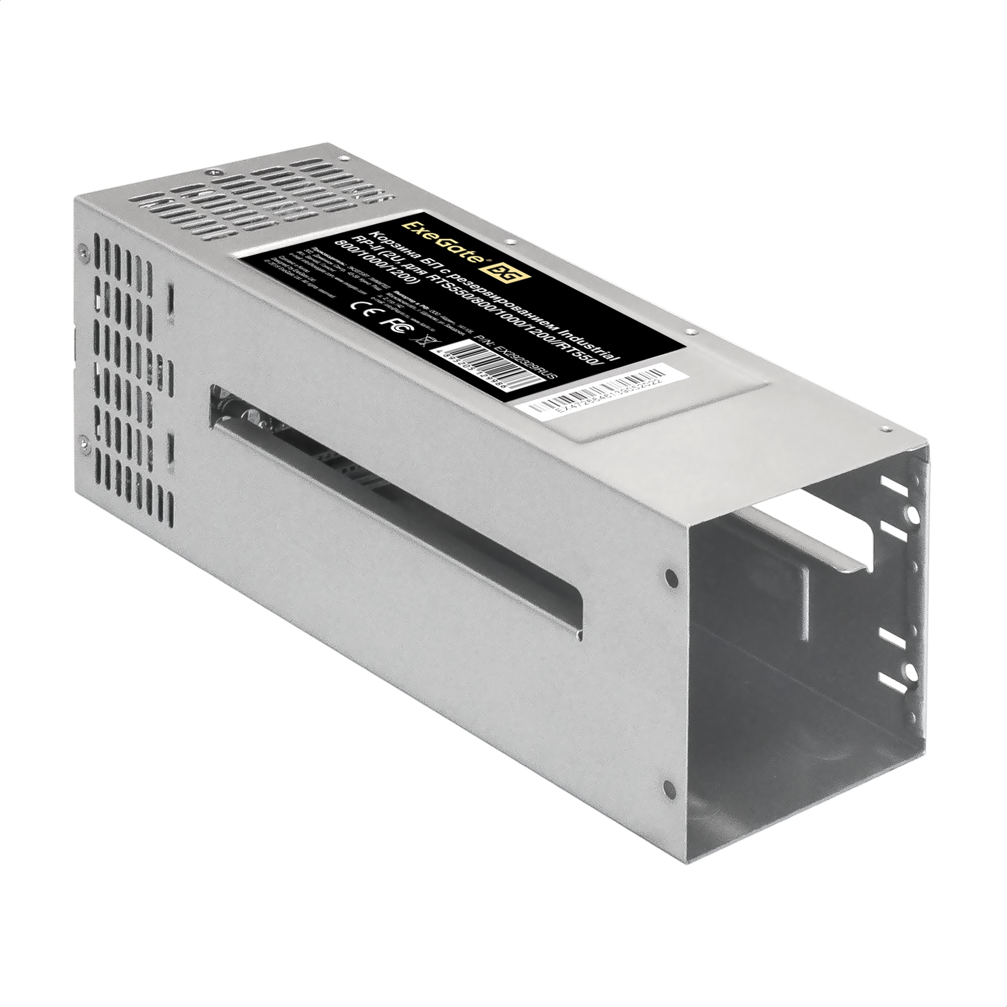 Exegate EX292322RUS Серверный БП с резервированием 2U Redundant 2x800W ExeGate Industrial-RTS800 (APFC, КПД 94% (80 PLUS Platinum), 4 cm fan, 24pin, 2x(4+4)pin, 2PCIe, 2SATA, 6IDE, Cable Management Exegate EX292322RUS Серверный БП с резервированием 2U Redundant 2x800W ExeGate Industrial-RTS800 (APFC, КПД 94% (80 PLUS Platinum), 4 cm fan, 24pin, 2x(4+4)pin, 2PCIe, 2SATA, 6IDE, Cable Management