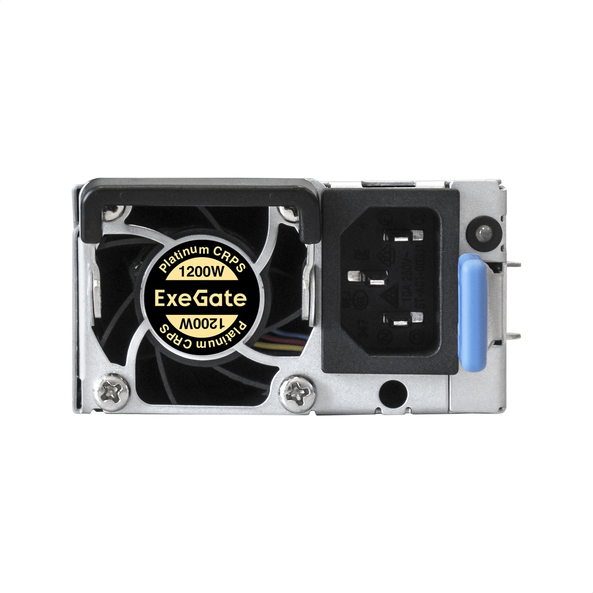 Exegate EX292324RUS Серверный БП с резервированием 2U Redundant 2x1200W ExeGate Industrial-RTS1200 (APFC, КПД 94% (80 PLUS Platinum), 4 cm fan, 24pin, 2x(4+4)pin, 2PCIe, 2SATA, 6IDE, Cable Management)