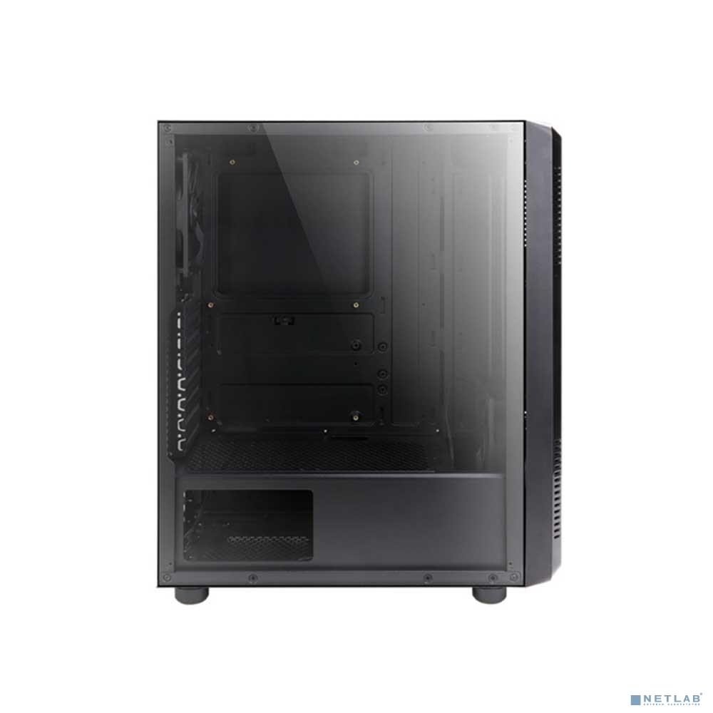 Корпус ZALMAN S4 , без БП, боковое окно (акрил), черный,  ATX