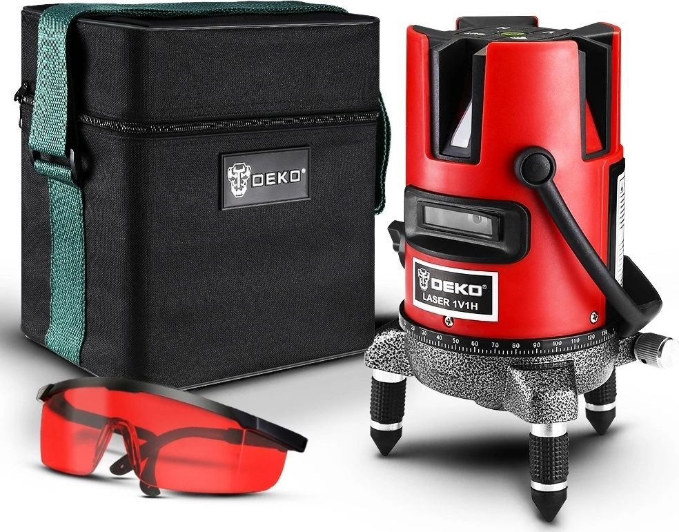 Уровень лазерный DEKO DKLL02RB SET1 { в сумке } [065-0275]