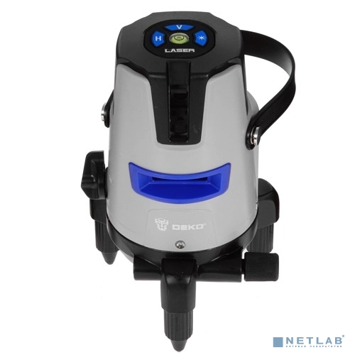 Уровень лазерный самовыравнивающийся в кейсе DEKO DKLL02RB PRO SET 2 PREMIUM со штативом 1 м { 2 линии, красный луч } [065-0102-1]