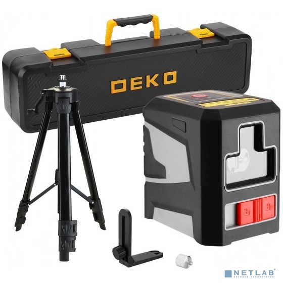 Уровень лазерный самовыравнивающийся в кейсе DEKO DKLL11 SET 2 PREMIUM со штативом 1 м Уровень лазерный самовыравнивающийся в кейсе DEKO DKLL11 SET 2 PREMIUM со штативом 1 м