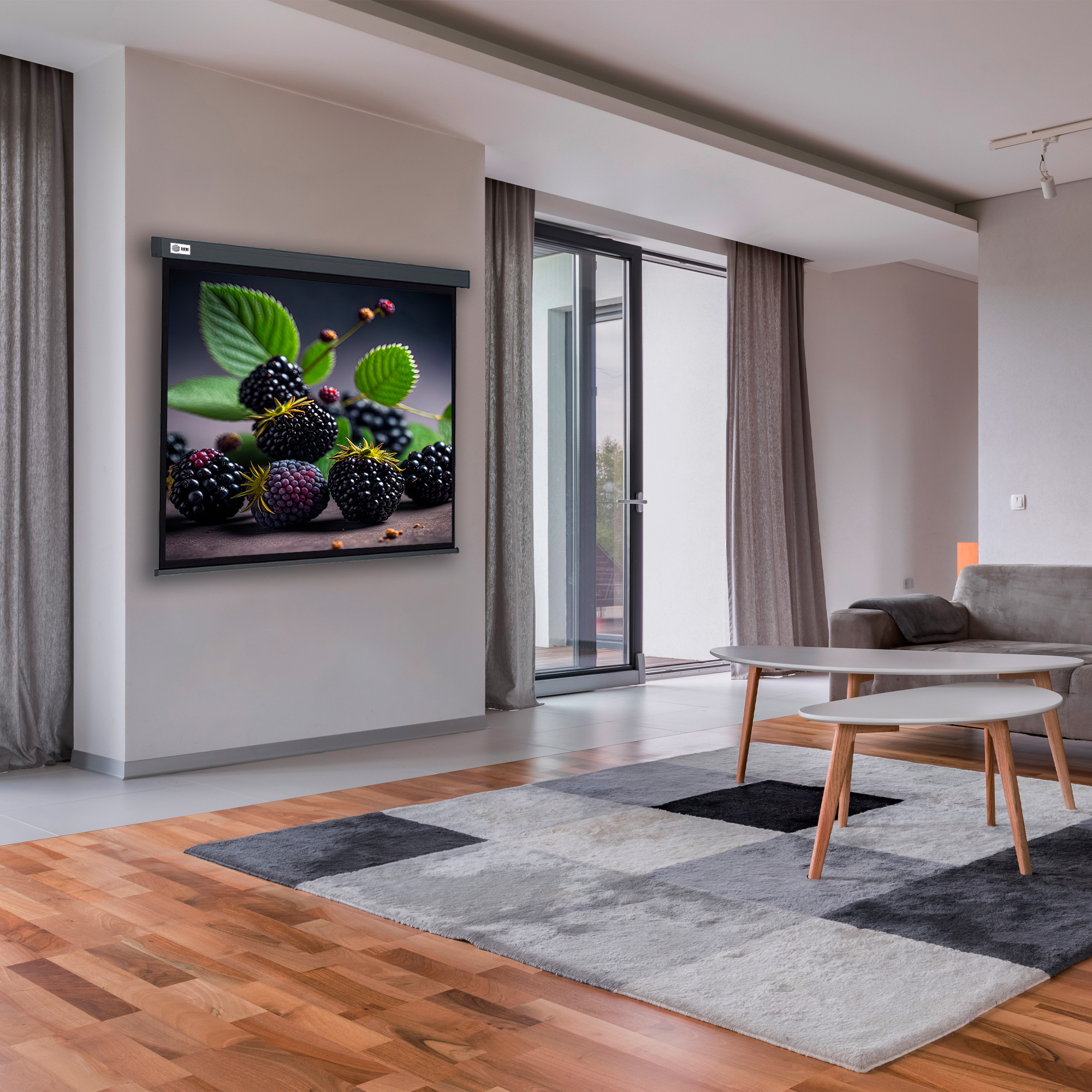 Экран Cactus Wallscreen CS-PSW-127X127-SG, 127х127 см, 1:1, настенно-потолочный серый Экран Cactus Wallscreen CS-PSW-127X127-SG, 127х127 см, 1:1, настенно-потолочный серый