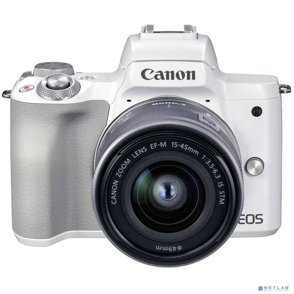 Canon EOS M50 Mark II белый {24.1Mpix 3" 4K WiFi EF-M15-45 IS STM LP-E12 (с объективом)} Canon EOS M50 Mark II белый {24.1Mpix 3" 4K WiFi EF-M15-45 IS STM LP-E12 (с объективом)}