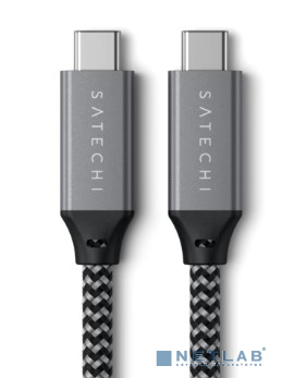 Satechi [ST-U4C25M] Кабель USB4 C to C длина 25 см. Цвет: серый космос&quot;