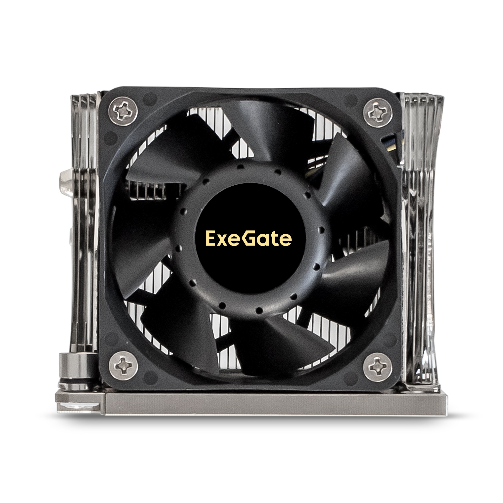 Exegate EX293440RUS Кулер ExeGate ESNK-P0068APS4.PWM.2U.3647.Cu {Al+Cu, 2U, 3 тепл. трубки, LGA3647, TDP 205W, Fan 80mm, PWM, 2100-6800RPM, 2 ball bearing, 4pin, 52db, 410г, на винтах, с термопастой}