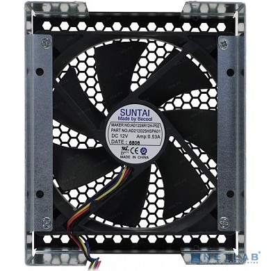 Procase 5TF-120-V1-FAN Переходник 3*5.25&quot; для крепления вентилятора 120*120*25мм с вентилятором PWM