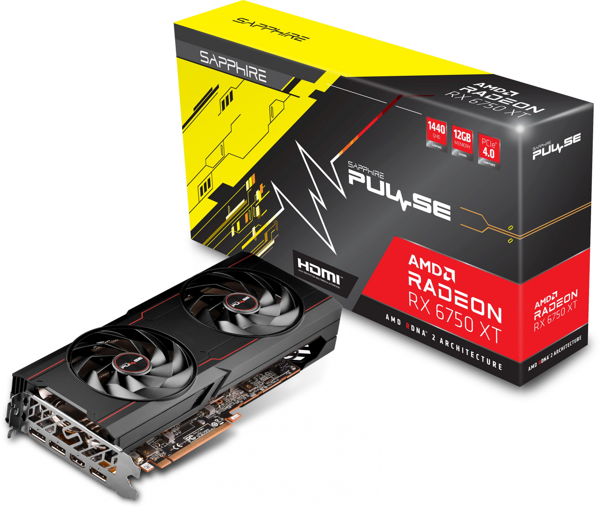 Видеокарта Sapphire PULSE RADEON RX 6750 XT GAMING OC 12G (11318-03-20G)