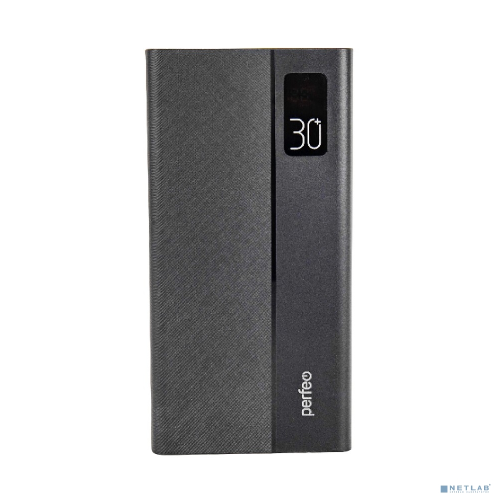 Perfeo Powerbank MOUNTAINS 30000 mAh/LED дисплей/PD + QC 3.0/Type-C/4 USB/Выход: 3A, max 22.5W/Black (PF_D0161) Perfeo Powerbank MOUNTAINS 30000 mAh/LED дисплей/PD + QC 3.0/Type-C/4 USB/Выход: 3A, max 22.5W/Black (PF_D0161)
