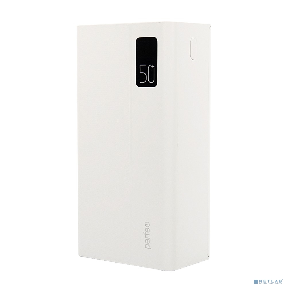 Perfeo Powerbank MOUNTAINS 50000 mAh/LED дисплей/PD + QC 3.0/Type-C/4 USB/Выход: 3A, max 22.5W/White (PF_B4888) Perfeo Powerbank MOUNTAINS 50000 mAh/LED дисплей/PD + QC 3.0/Type-C/4 USB/Выход: 3A, max 22.5W/White (PF_B4888)