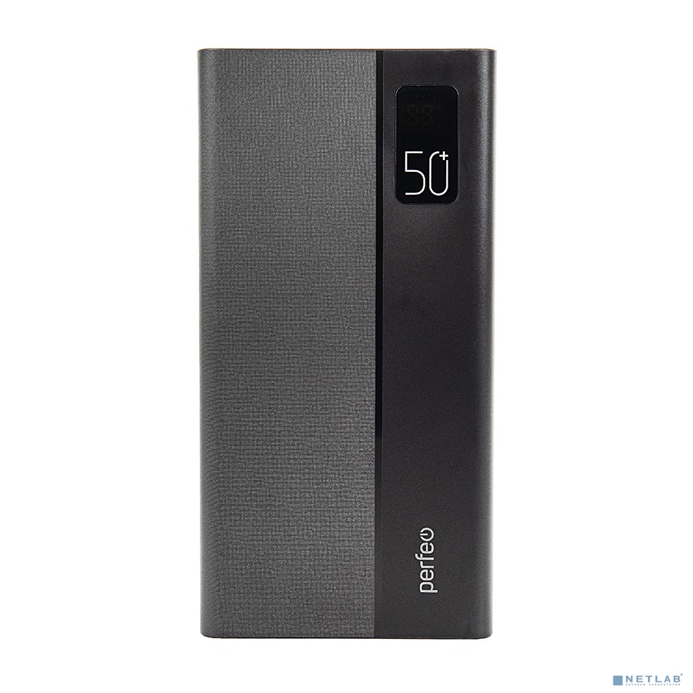 Perfeo Powerbank MOUNTAINS 50000 mAh/LED дисплей/PD + QC 3.0/Type-C/4 USB/Выход: 3A, max 22.5W/Black (PF_B4887) Perfeo Powerbank MOUNTAINS 50000 mAh/LED дисплей/PD + QC 3.0/Type-C/4 USB/Выход: 3A, max 22.5W/Black (PF_B4887)