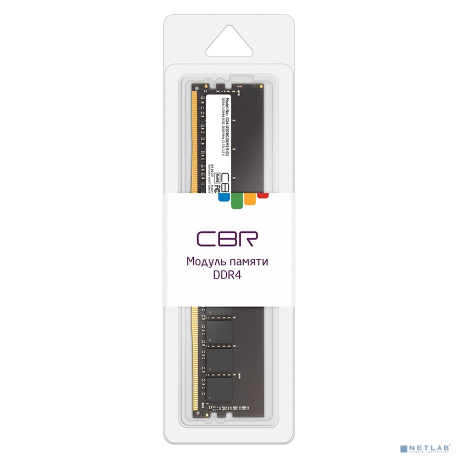 CBR DDR4 DIMM (UDIMM) 8GB CD4-US08G26M19-01 PC4-21300, 2666MHz, CL19, 1.2V