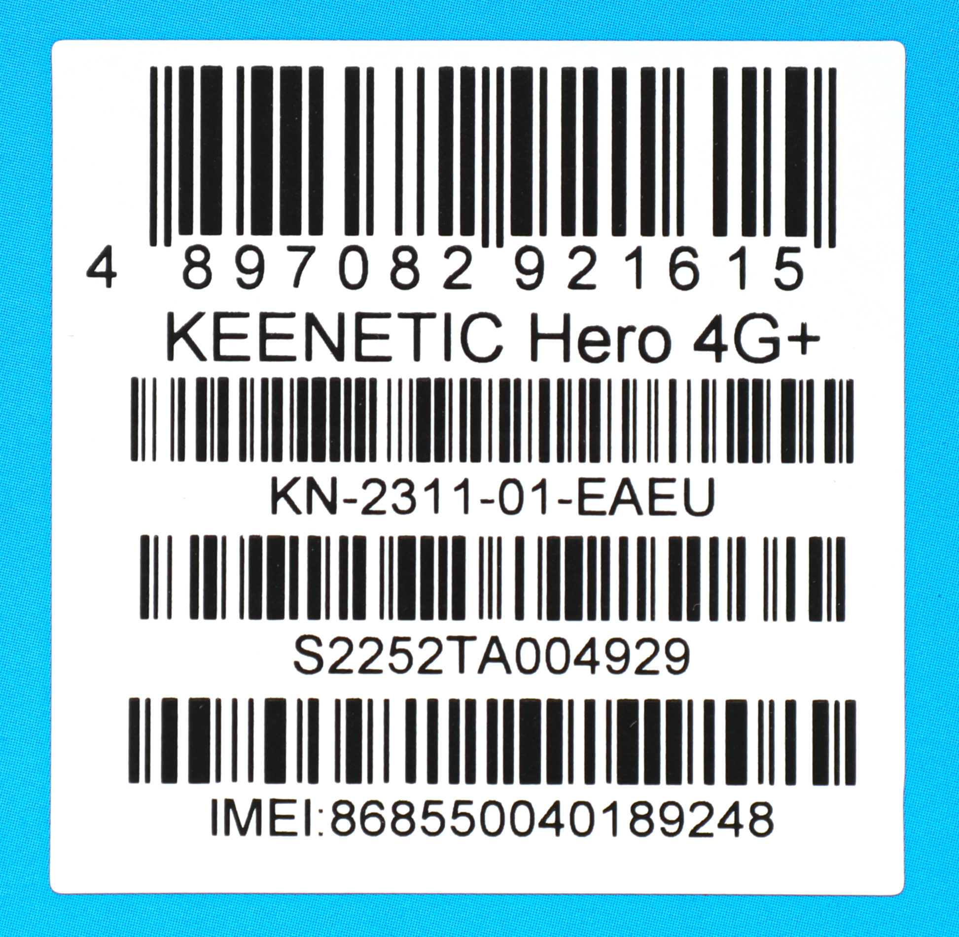 Keenetic Hero 4G+ (KN-2311) Гигабитный интернет-центр с модемом 4G+, Mesh Wi-Fi 6 AX1800, 4-портовым Smart-коммутатором и многофункциональным портом USB 3.0