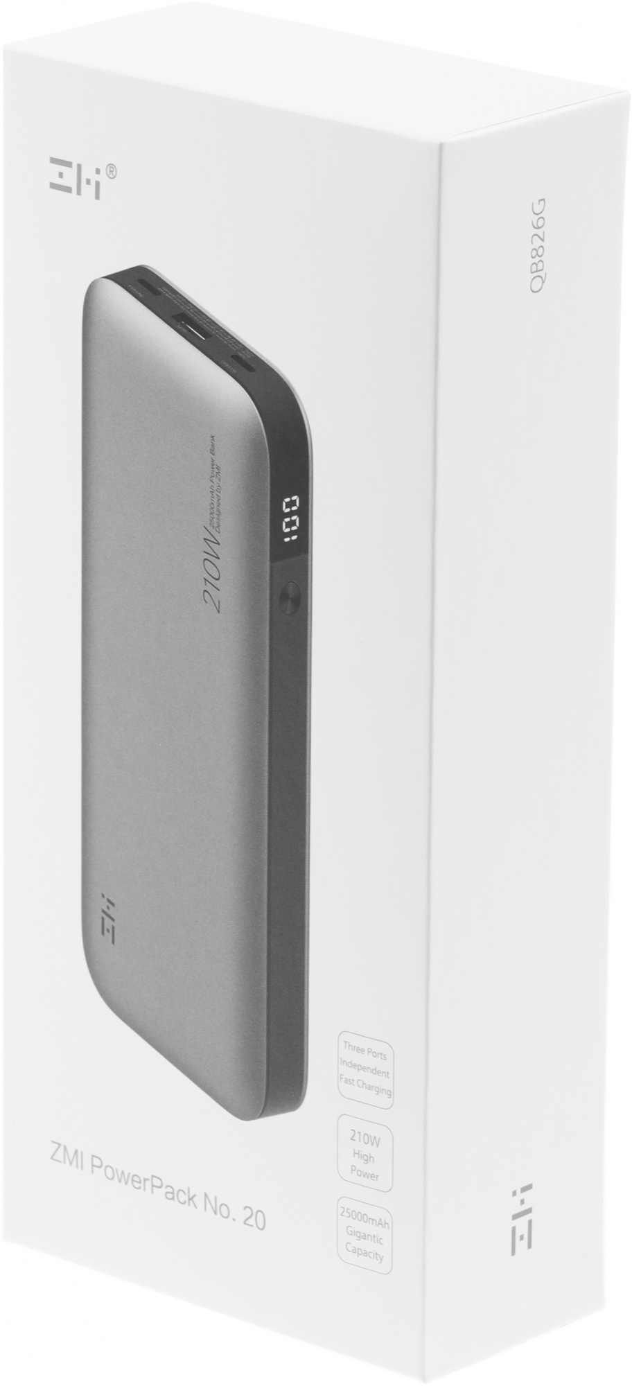 Xiaomi ZMI 25000mAh QB826G (210W) Grey (405262) Xiaomi ZMI 25000mAh QB826G (210W) Grey (405262)