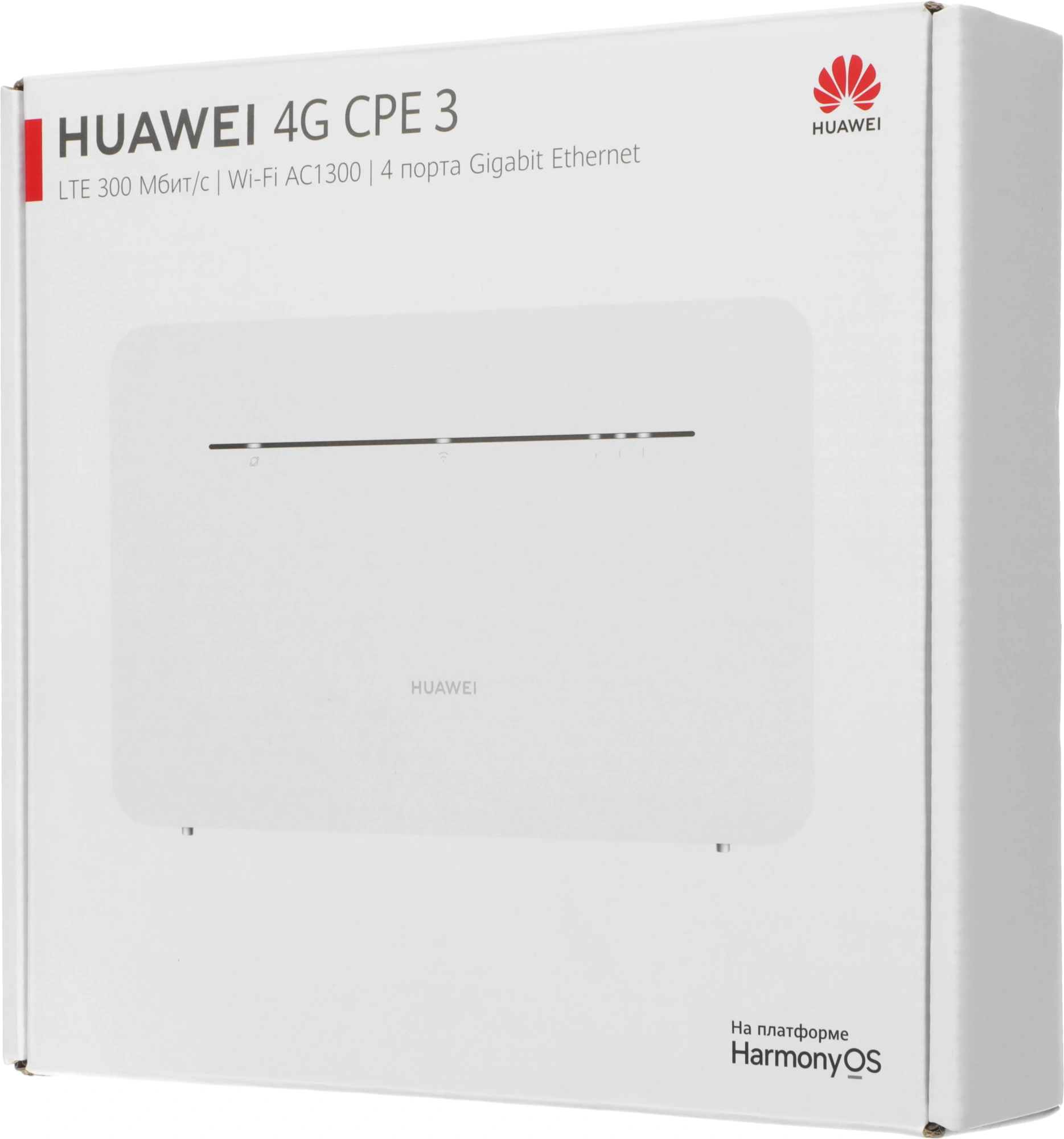 HUAWEI 51060HUX B535-232a Маршрутизатор  4G CPE 3  Wi-Fi 5 AC1300, LTE CAT7 300 Мбит/с, 4FF Nano-SIM card slot, 1* LAN/WAN port GE, 3* LAN ports GE, WHITE