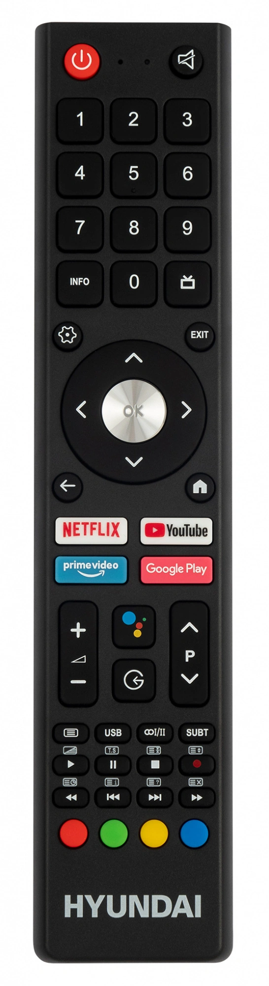 Hyundai 55" H-LED55QBU7500 Android TV Frameless черный 4K Ultra HD 60Hz DVB-T DVB-T2 DVB-C DVB-S DVB-S2 USB WiFi Smart TV