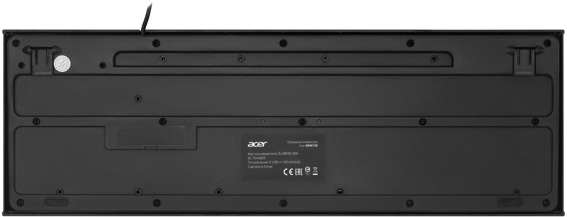 Acer OKW120 [ZL.KBDEE.006] черный USB