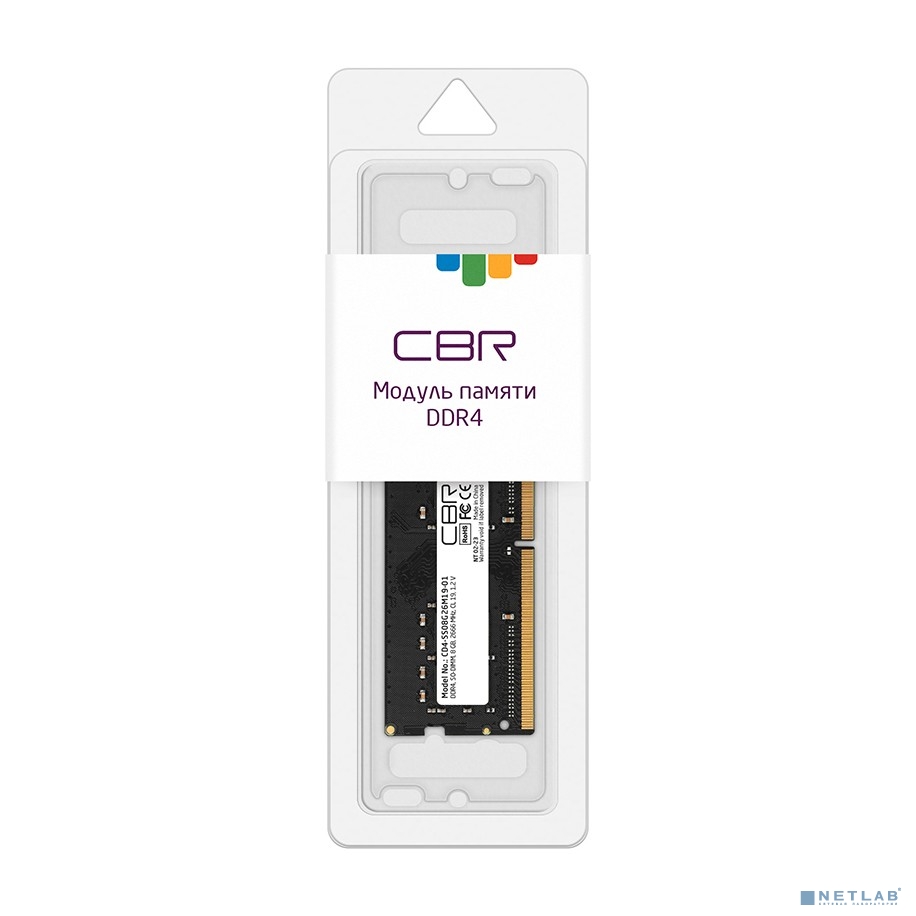 CBR DDR4 SODIMM 8GB CD4-SS08G26M19-01 PC4-21300, 2666MHz, CL19, 1.2V