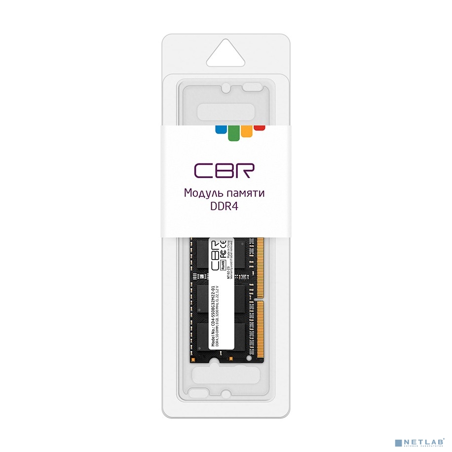 CBR DDR4 SODIMM 8GB CD4-SS08G32M22-01 PC4-25600, 3200MHz, CL22, 1.2V