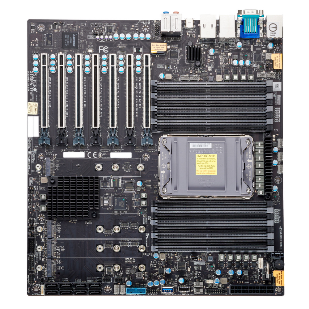 Supermicro MBD-X12SPA-TF-B Сервер.плата &lt;C621A LGA-4189&gt; &lt;1x SKT-1205L-P4IC-FXC, 1x CBL-PWEX-0663