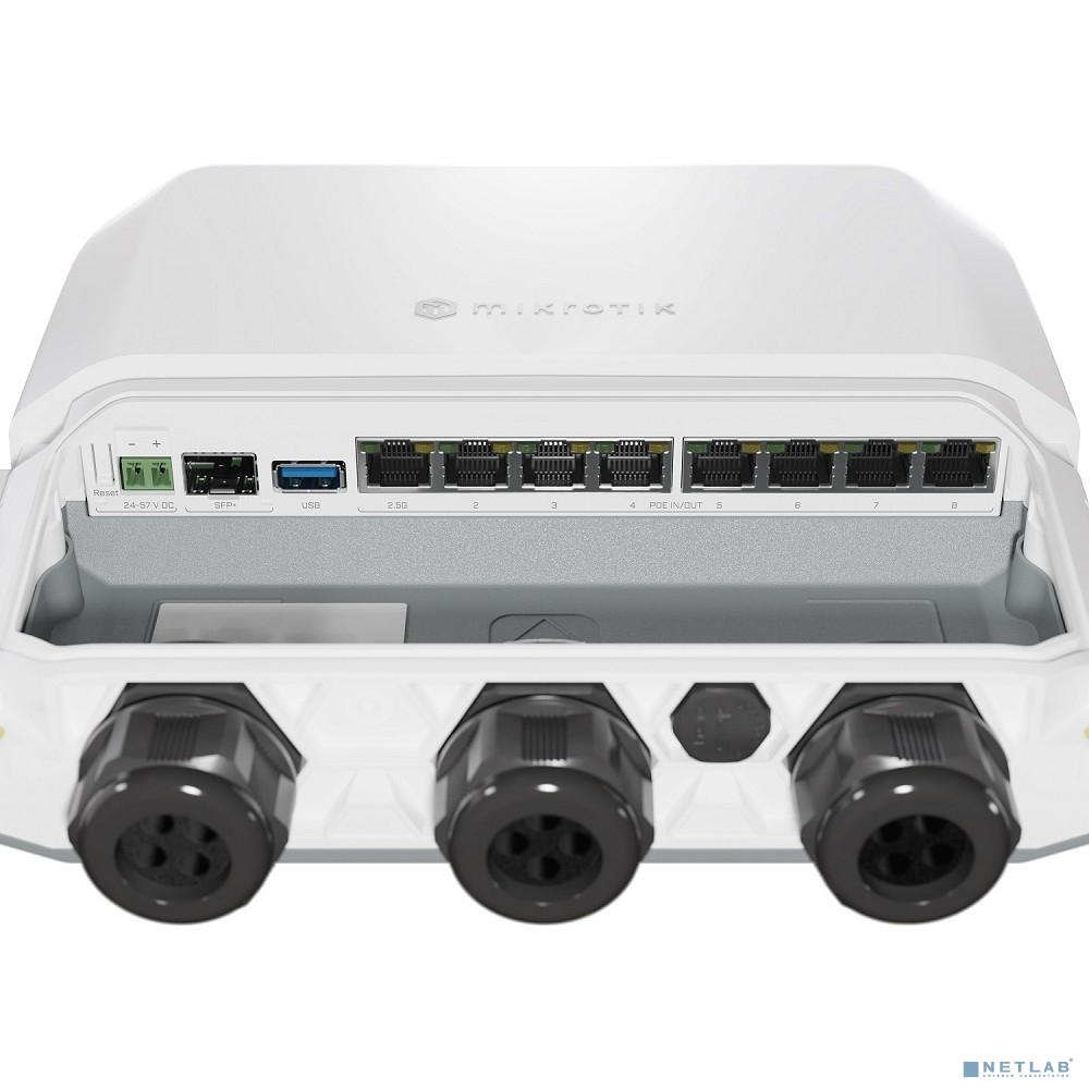 MikroTik RB5009UPr+S+OUT Маршрутизатор Poe уличный, 7*1Gbit, 1*2.5Gbit RJ45, 1*SFP+