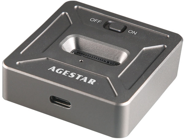 AgeStar 31CBNV1C USB 3.1 SSD M.2 NVME, алюминий, серый, (GRAY)